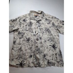 Jacks‎ Cafe Hawaiian Shirt M Aloha Tiki Men's  100% SILK Authentic